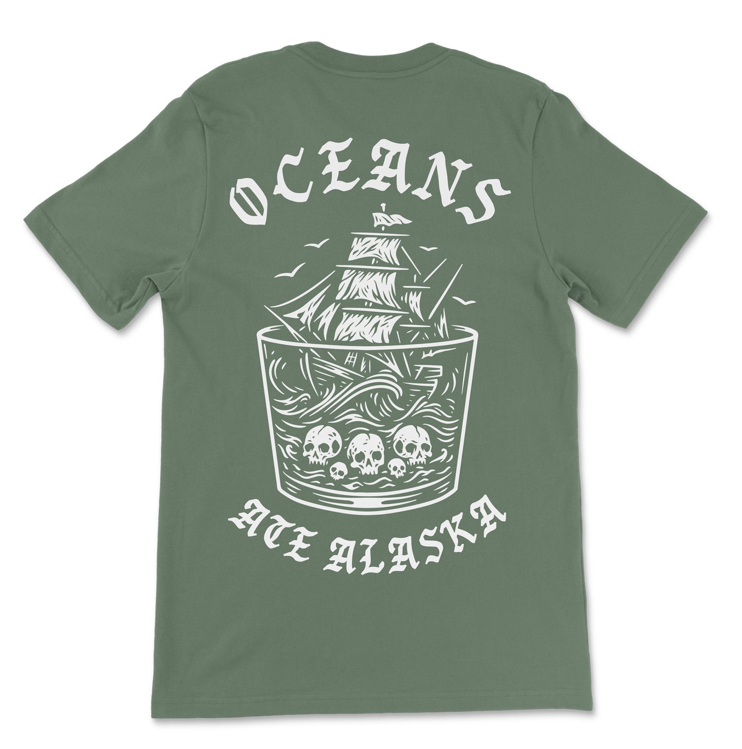 Death Ship Military Green T-Shirt