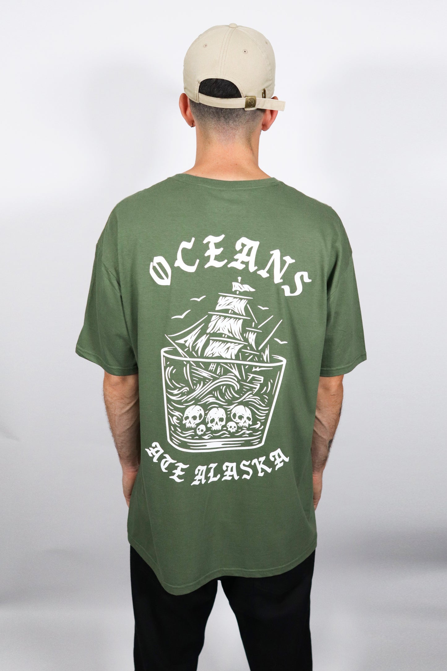 Death Ship Military Green T-Shirt
